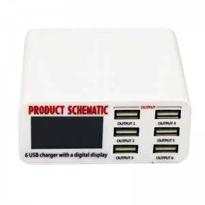 Smart Display Charger 30W 6 x USB 6A - AU Standard