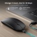 Wireless Mouse Bluetooth Rechargeable Mouse Wireless Computer Silent Mause Ergonomic Mini Mouse USB Optical Mice For PC laptop