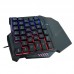 G7 One Handed Gaming Keyboard Mobile Game Color Backlit Player Mechanical Sensation Keypad