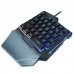 G7 One Handed Gaming Keyboard Mobile Game Color Backlit Player Mechanical Sensation Keypad