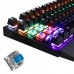 K28 Mechanical Wired Gaming Keyboard Blue Axis Cool Edition USB Interface