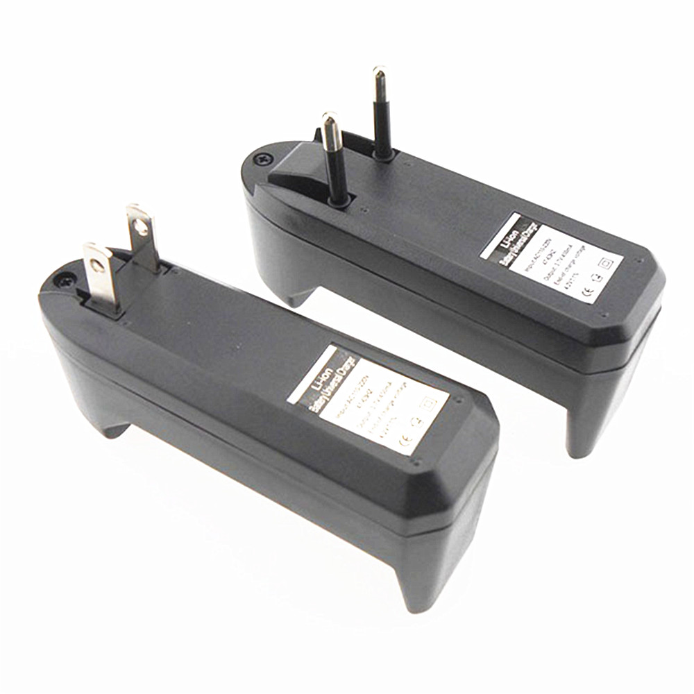 3.7V 18650 16340 14500 Li-Ion Rechargeable Battery Multi-Function Chargers - Black EU Plug