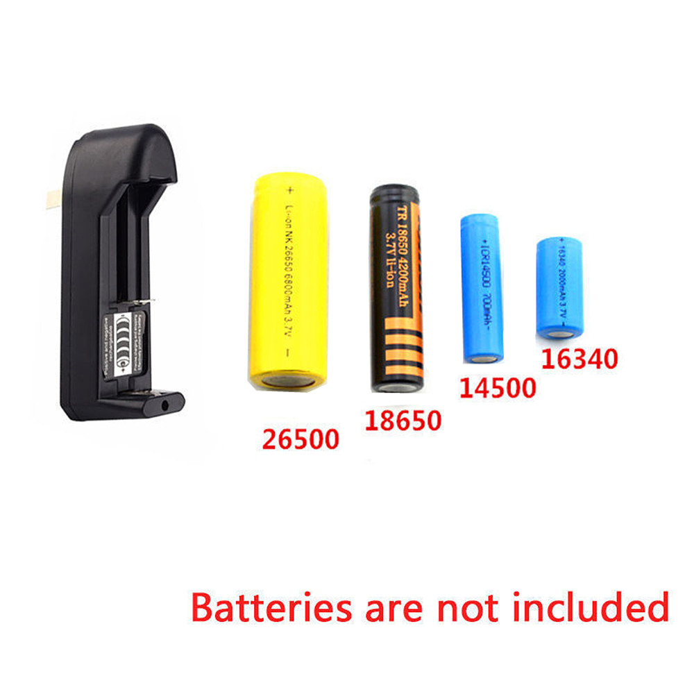 3.7V 18650 16340 14500 Li-Ion Rechargeable Battery Multi-Function Chargers - Black EU Plug