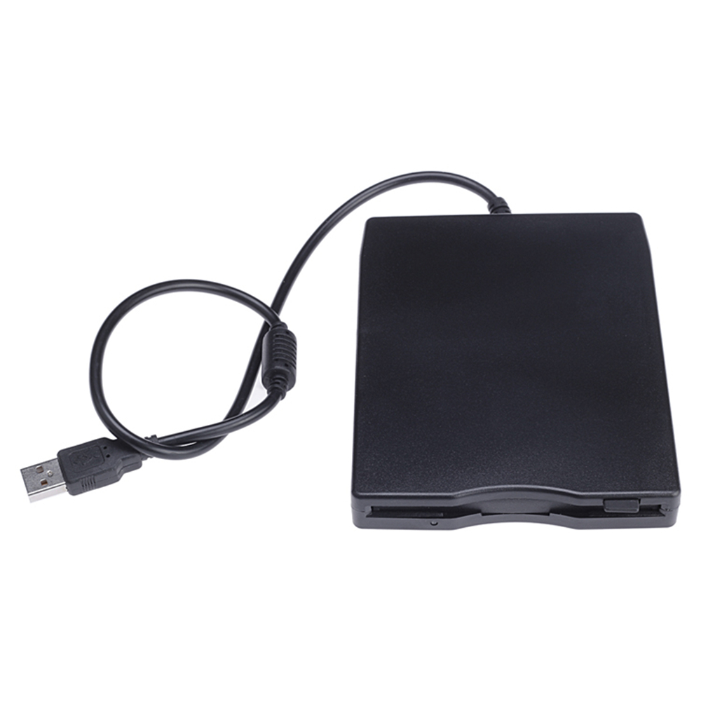 Black USB Portable Interface Disk FDD External USB Floppy Drive for Laptop