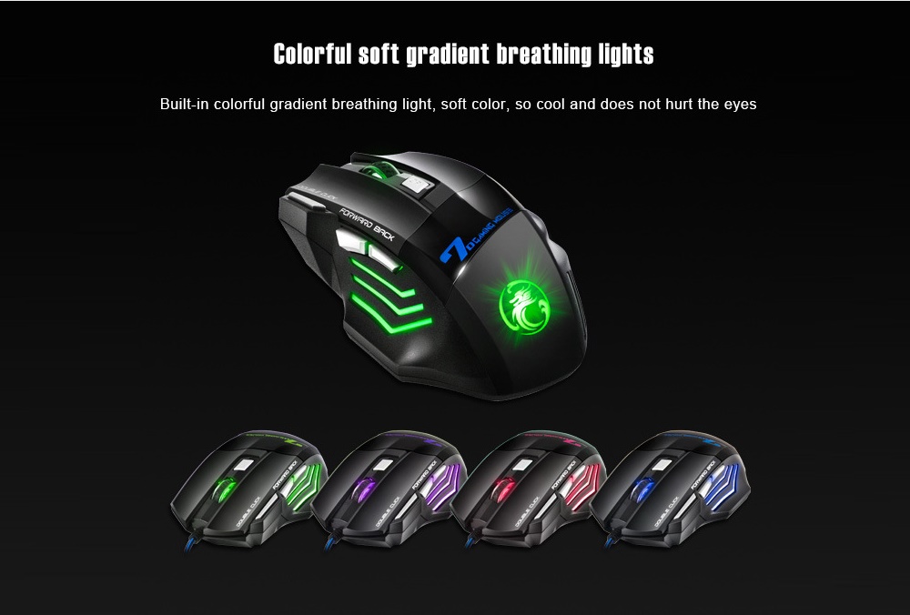 X7 Wired Gaming Mouse - Black